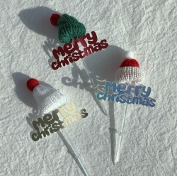 Beanie Christmas Cake Topper