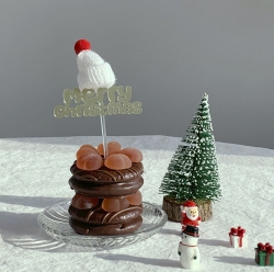 Beanie Christmas Cake Topper