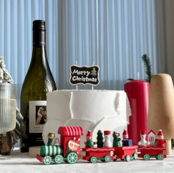 XMAS Premium Christmas Candle Message Cake Candle 2 Types