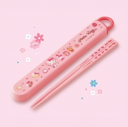 Hello Kitty Fancy Slide Chopsticks Set 16.5cm