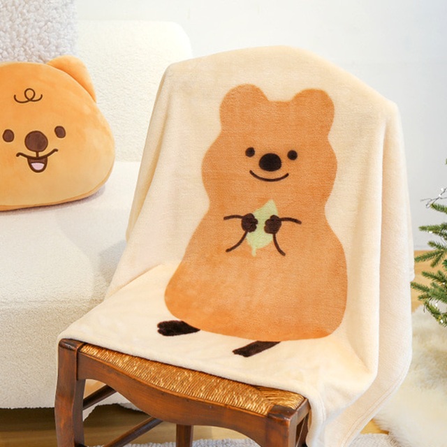 Kiki Quokka Mink Soft Blanket_Big Quokka