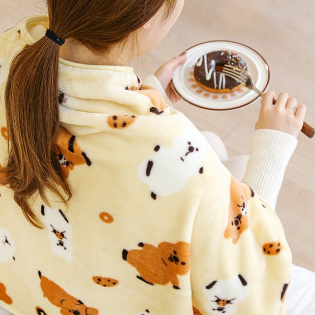 Kiki Quokka Mink Soft Blanket_Cookie & Donut