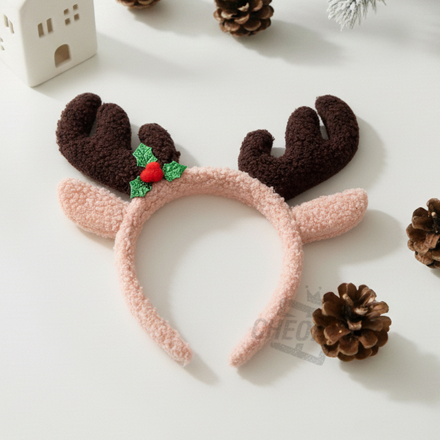 Christmas Rudolph Costume Headband – Mocha Brown