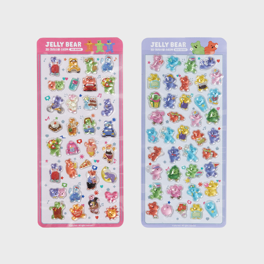 3D Crystal Sticker BonBon Drop Jelly Bear Series