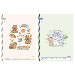 Elementary Slim Notice Book Wide Square - A, 10ea, Random