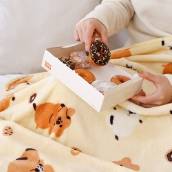 Kiki Quokka Mink Soft Blanket_Cookie & Donut