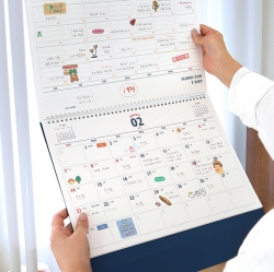 (26-27) Lunar Retro Big B4 2years Desk Calendar