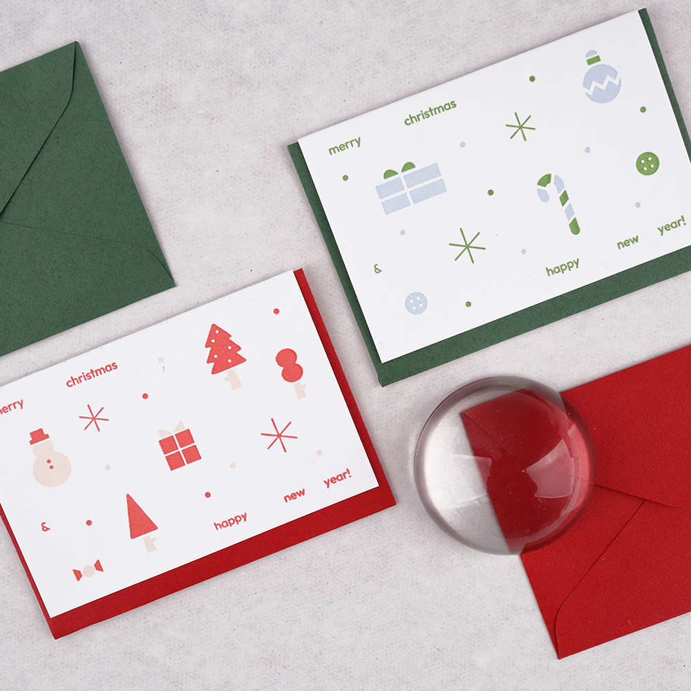 little holiday letterpress card