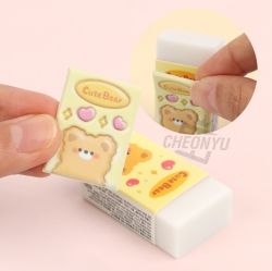 Soft Embossing Eraser, 30PCS