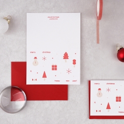 little holiday letterpress card
