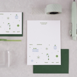 little holiday letterpress card