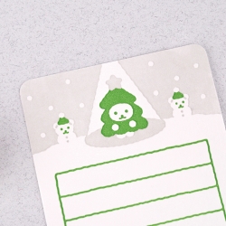 Berry merry bear letterpress card