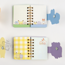 Pokepeace Keyring Mini Notebook, Random
