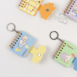 Pokepeace Keyring Mini Notebook, Random