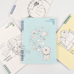Doraemon Double Ring Campus Notebook, Random