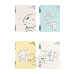 Doraemon Double Ring Campus Notebook, Random
