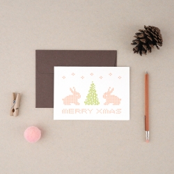 merry cozy letterpress card