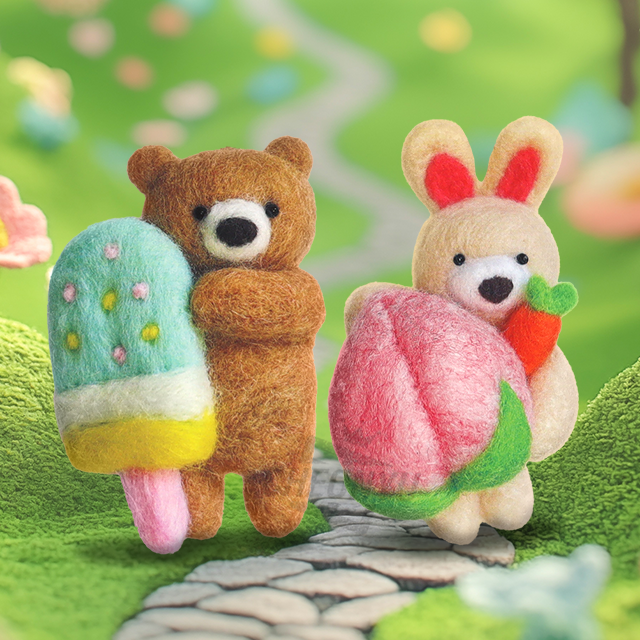 Keyring Wool Felt, Random