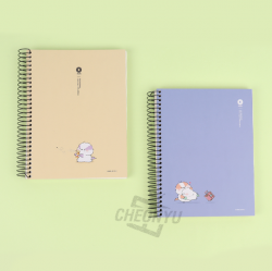 Long tail-tit Left-sided Sping Free Notebook, Random