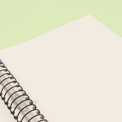 Long tail-tit Left-sided Sping Free Notebook, Random