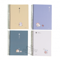 Long tail-tit Left-sided Sping Free Notebook, Random