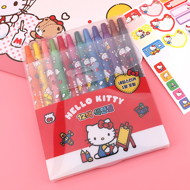 헬로키티 12색 색연필