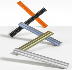 Nusain Double-sided Scale Metal Ruler 15cm