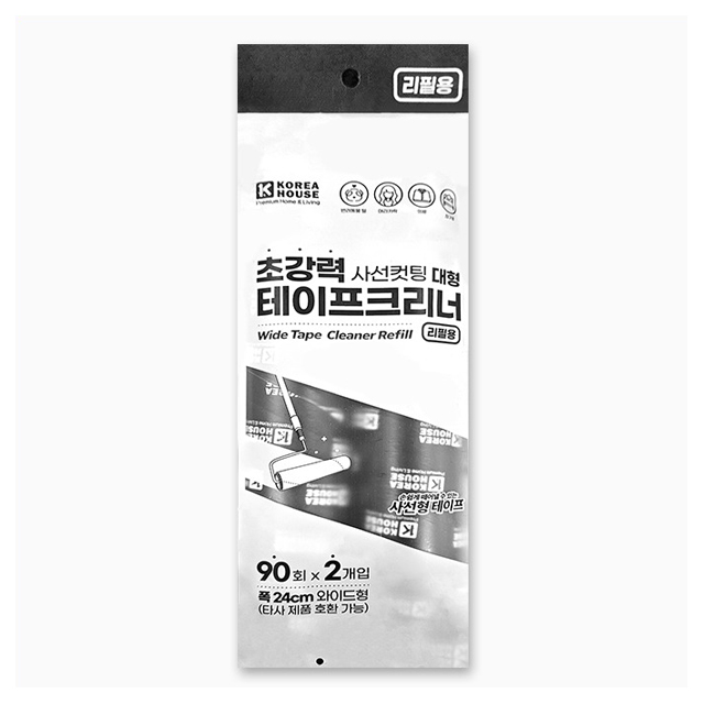 Super Strong Diagonal-Cut Adhesive Tape Cleaner Refill 2P (24cm)