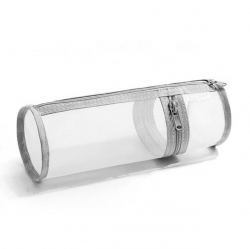 Circular mesh pencil case large-capacity pencil case