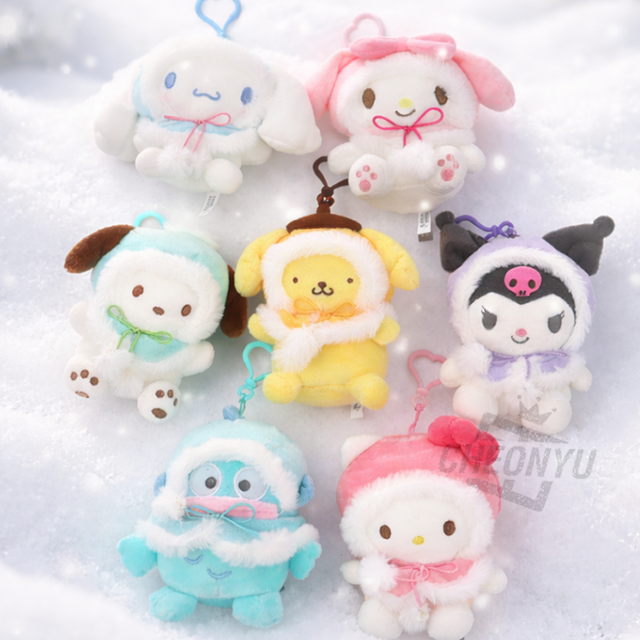 산리오 컬러망토 가방고리 13cm