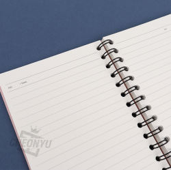 Long-tailed tit Hard cover Band Notebook, Random