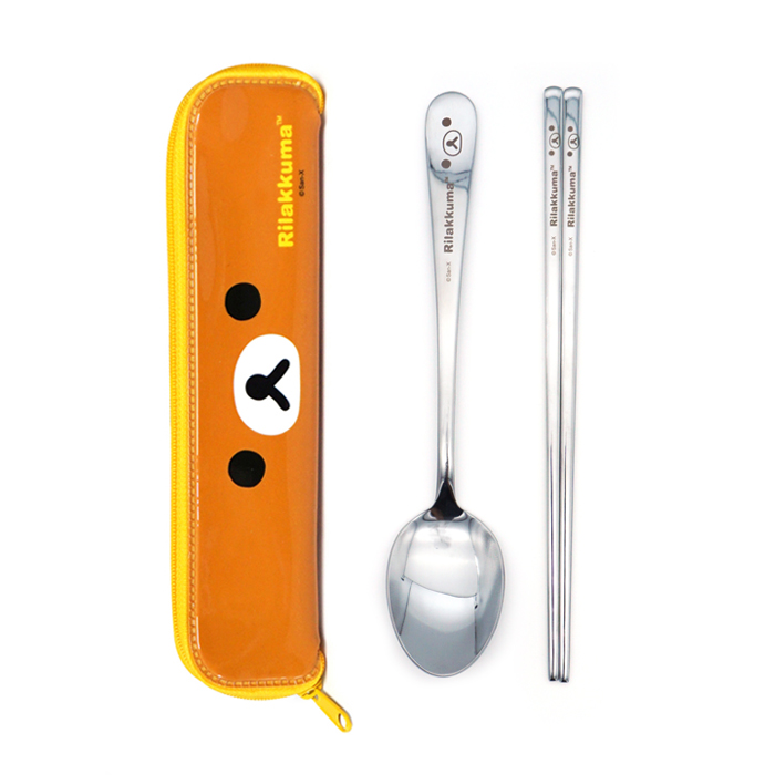 Rilakkuma Multi Slim Stainless Steel Cutlery Set (Face)