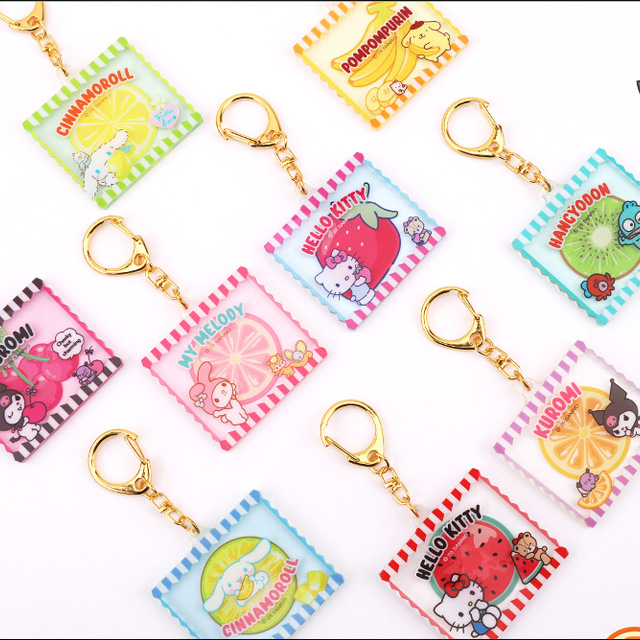 Sanrio 3D Acrylic Keyring ,Hook Type 27pcs