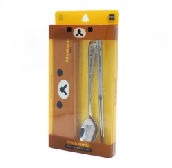 Rilakkuma Multi Slim Stainless Steel Cutlery Set (Face)