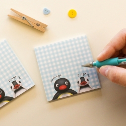 Pingu Mini Memo Pad Blue