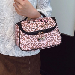 Hello Kitty Leopard Travel Round Pouch