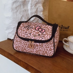 Hello Kitty Leopard Travel Round Pouch