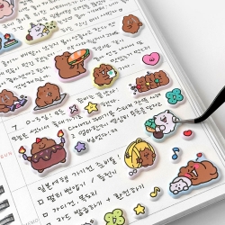 Bear Cushion Sticker, Random