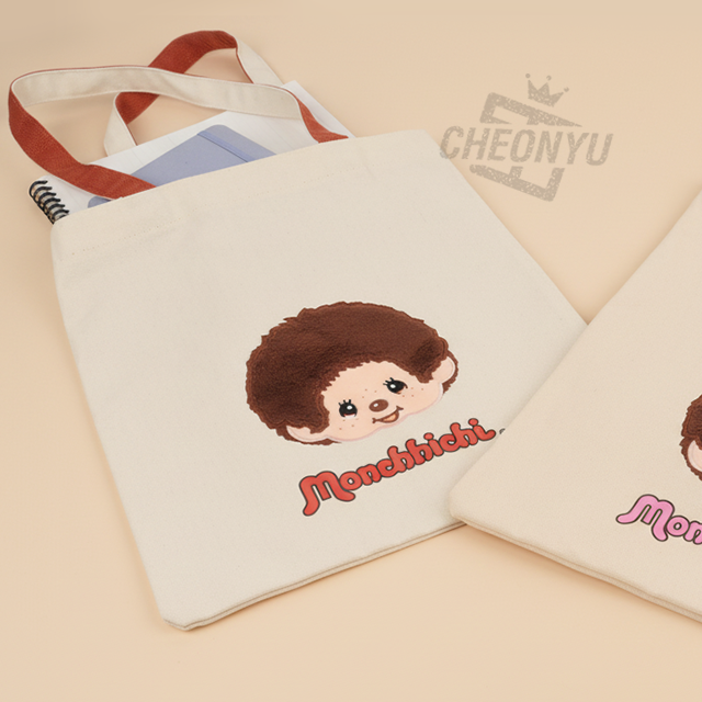 Monchhichi Color-Strap Eco Bag_Monchhichi kun