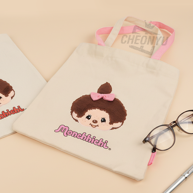 Monchhichi Color-Strap Eco Bag_Monchhichi chan