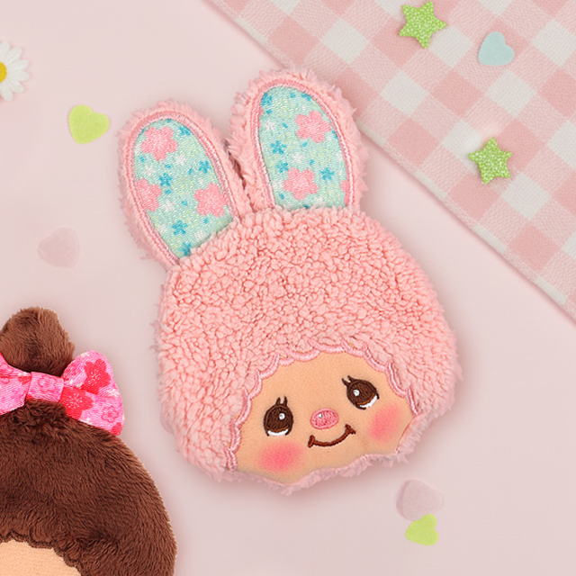 Monchhichi Face Coin Pouch_Chimutan Pink