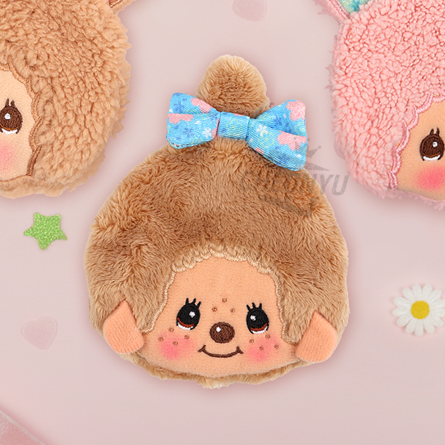 Monchhichi Face Coin Pouch_Monchhichi chan Yellow