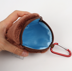 Monchhichi Mini Pouch with Carabiner_Monchhichi chan