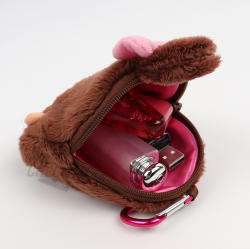 Monchhichi Mini Pouch with Carabiner_Monchhichi chan
