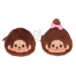 Monchhichi Mini Pouch with Carabiner_Monchhichi chan