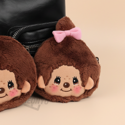 Monchhichi Mini Pouch with Carabiner_Monchhichi chan