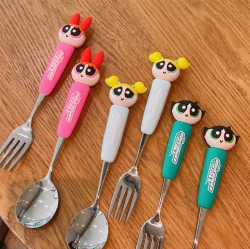 Powerpuff Girls Spoon & Fork (Individual)