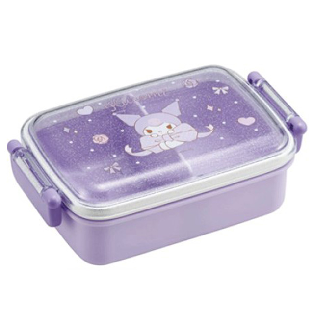 Kuromi Big Ribbon Single-Tier Dome-Shaped Square Lunch Box 450ml