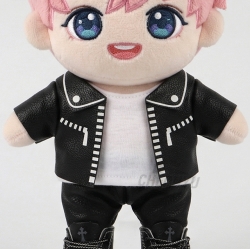 Plush Doll Leather-Look Jacket