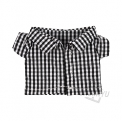 Plush Doll Gingham Shirt, random